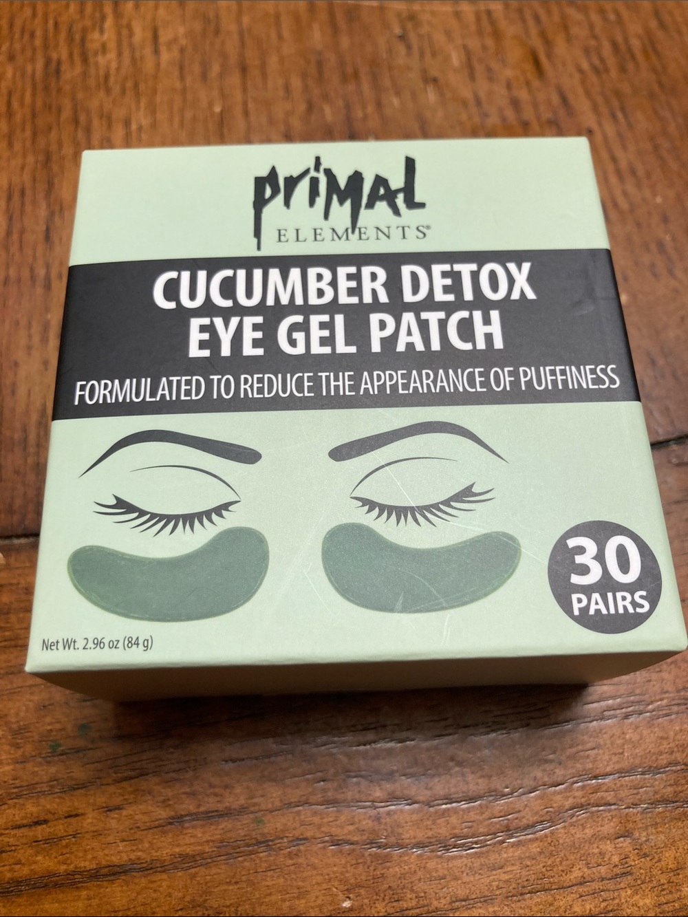 Primal Elements Cucumber Detox Eye Gel Patches - Green (30 Pairs)